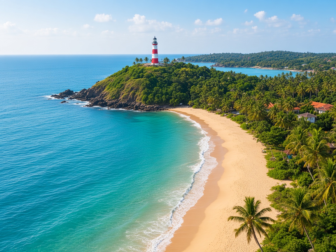The tropical Trivandrum coast where CosmicX Care coordinates patient journeys